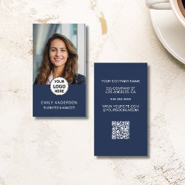 De Visita Foto personalizado Logotipo mínimo moderno Tarjeta