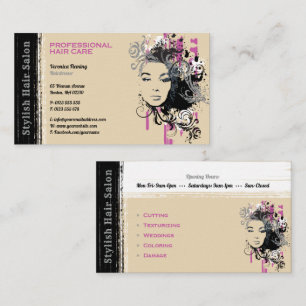 De Visita Hair Salon   Tarjeta profesional
