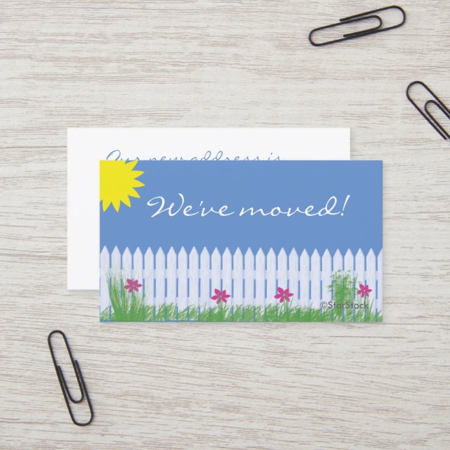 De Visita Hemos movido la tarjeta (Anverso/Reverso In Situ)