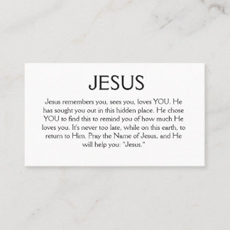De Visita Jesús Recuerda Tu Tarjeta