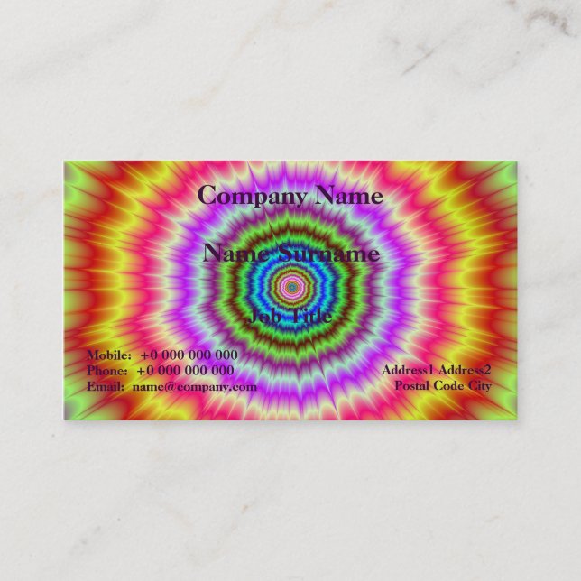 De Visita ¡¡¡Kaboom!!! Tarjeta (Anverso)