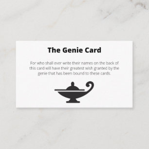 De Visita La tarjeta Genie concede tu deseo