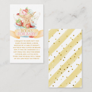 De Visita Leche y fresas para bebé con tarjeta para bebé