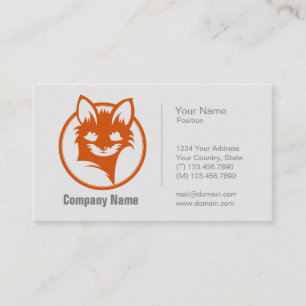 De Visita Logotipo Fox - Tarjeta profesional