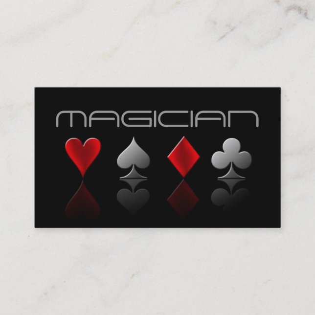 De Visita Magia Magia Tarjeta Poker Trick Entretenimiento (Anverso)