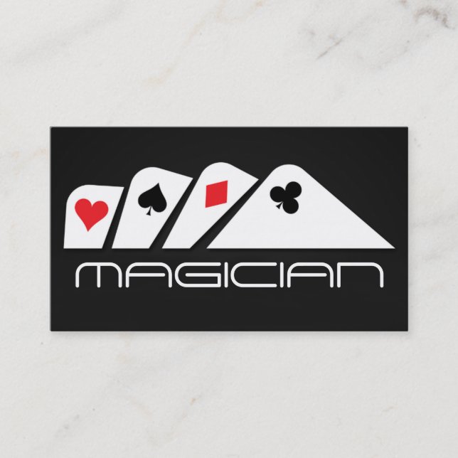 De Visita Magia Magia Tarjeta Poker Trick Entretenimiento (Anverso)