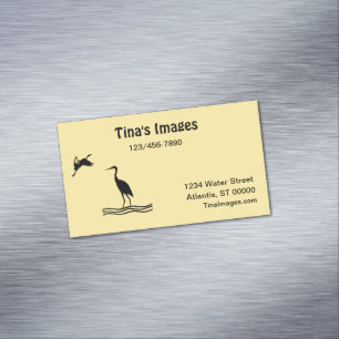 De Visita Magnética Bus. Tarjeta (mag) - Pájaros dorados