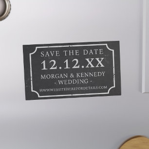 De Visita Magnética Faux Chalkboard Frame Magnetic Guardar Las Tarjeta