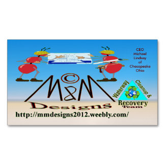 De Visita Magnética M & M Deisgns Tarjeta BIZ 2