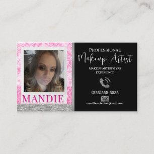 De Visita Maquillaje Creativo Pelo Pestaña Código QR Tarjeta