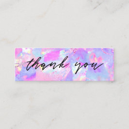 De Visita minitarjeta rosa púrpura pepita