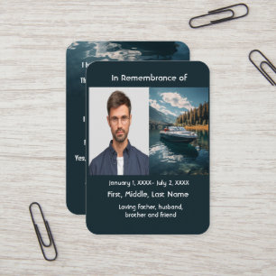 De Visita Monumento conmemorativo Tarjeta Pocket Boating Boa