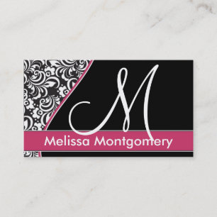 De Visita Negocio elegante del monograma - tarjeta del