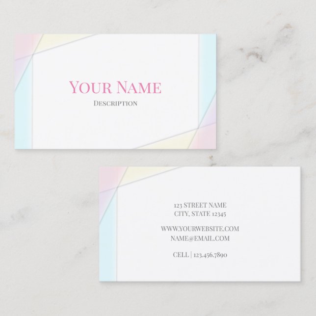 De Visita Paz y alegría - Tarjeta (Anverso / Reverso)