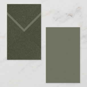 De Visita Personalizado Moss Green Chevron Textura Tarjeta d