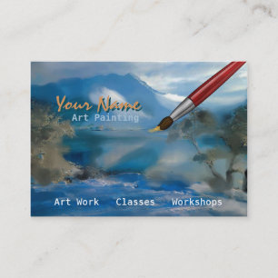 De Visita Pintura del arte - negocio, tarjeta del perfil