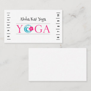 De Visita Tarjeta Aloha Kai Yoga Punch