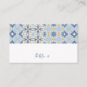 De Visita Tarjeta Amalfi Tile Summer Flat Place