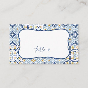 De Visita Tarjeta Amalfi Tile Summer Flat Place