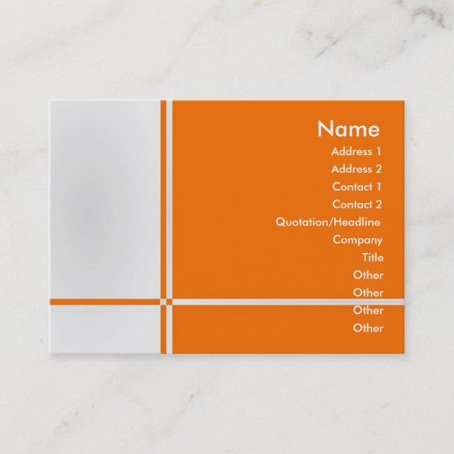 De Visita Tarjeta B-Profesional del perfil (Anverso)