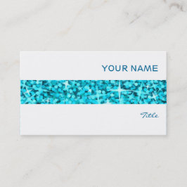 De Visita Tarjeta blanca Glitz Blue stripe