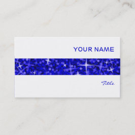 De Visita Tarjeta blanca Glitz Dark Blue stripe