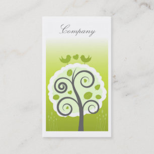 De Visita Tarjeta caprichosa del perfil del jardín