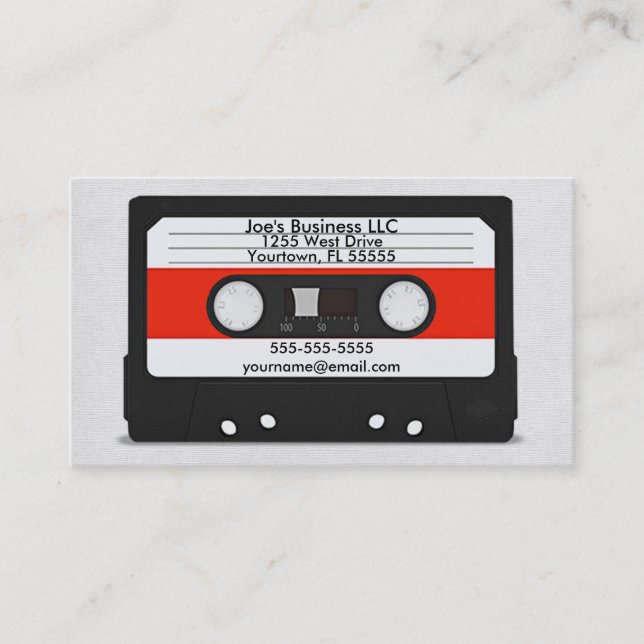 De Visita Tarjeta Cassette (Anverso)