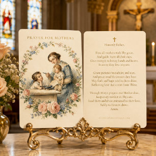 De Visita Tarjeta Católica Santa Floral para Oración por Mad