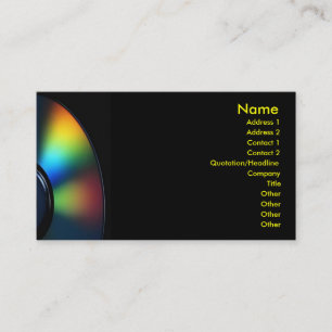 De Visita Tarjeta CD del perfil