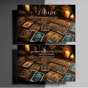 De Visita Tarjeta Clairvoyant Psychic Tarot