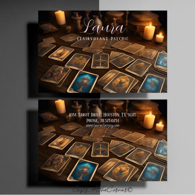 De Visita Tarjeta Clairvoyant Psychic Tarot (Subido por el creador)