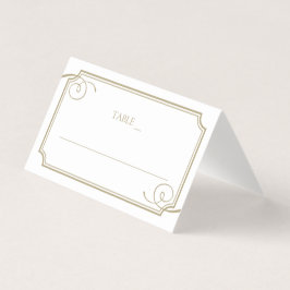 De Visita Tarjeta Classic Gold Frame Luxury Boda Place