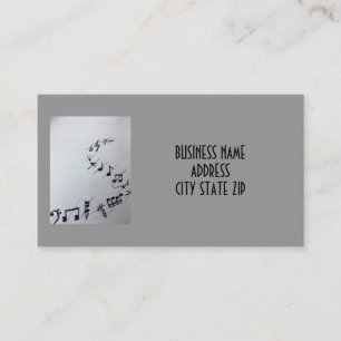 DE VISITA TARJETA COMERCIAL MÚSICA O MÚSICA