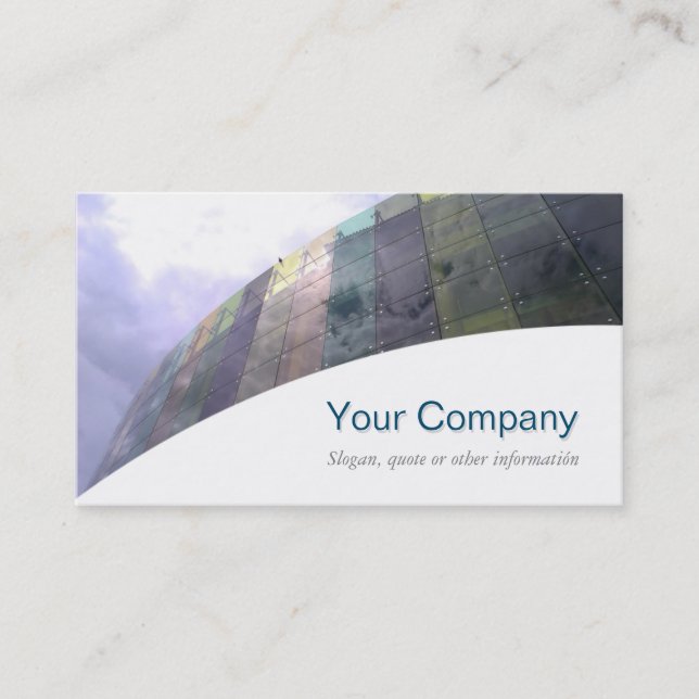 De Visita Tarjeta comercial Profesional Cristal (Anverso)