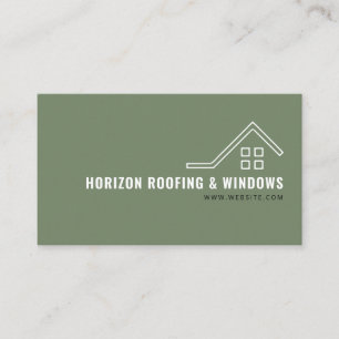 De Visita Tarjeta comercial Roofing & Windows Company