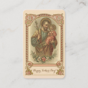 De Visita Tarjeta conmemorativa del Día del Padre católico