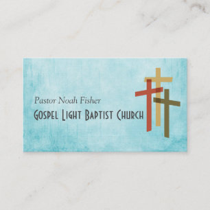 De Visita Tarjeta cristiana cristiana para pastores