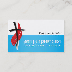 De Visita Tarjeta cristiana cristiana para pastores
