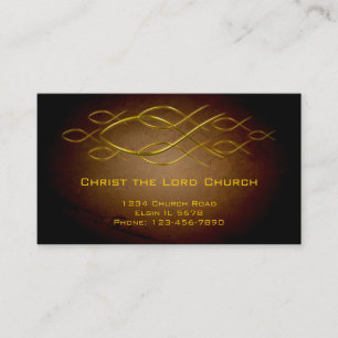 De Visita Tarjeta cristiana del perfil
