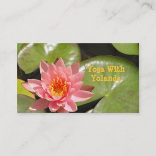 DE VISITA TARJETA CUST.BUS, "SALMON-PINK LOTUS BLOSSOM Y BRI