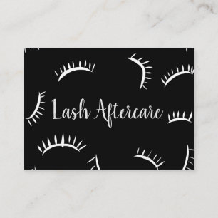 De Visita Tarjeta del Aftercare del latigazo blanco y negro