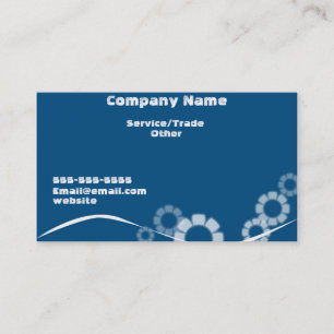 De Visita Tarjeta del azul del negocio del diseño simple