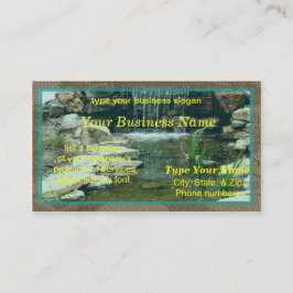 De Visita Tarjeta del Fishpond