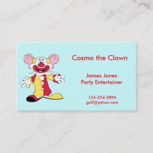 De Visita Tarjeta del payaso