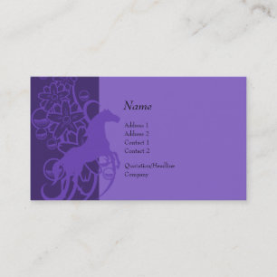 De Visita Tarjeta del perfil - caballo decorativo
