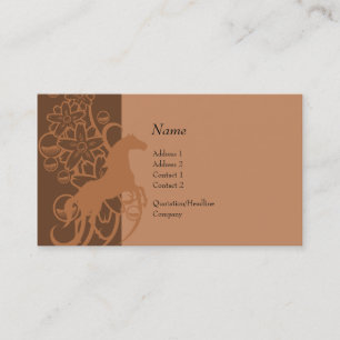 De Visita Tarjeta del perfil - caballo decorativo