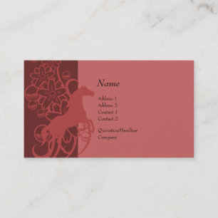 De Visita Tarjeta del perfil - caballo decorativo
