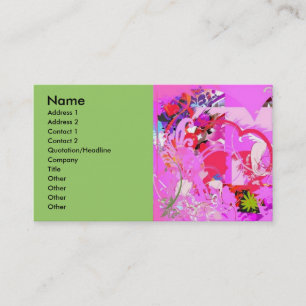 De Visita Tarjeta del perfil del amor del estallido