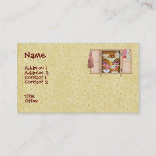 De Visita Tarjeta del perfil del armario del país